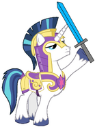 Shining Armor as a Knight