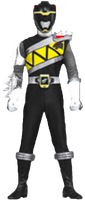 Dino Charge Black Ranger Dino Steel Mode