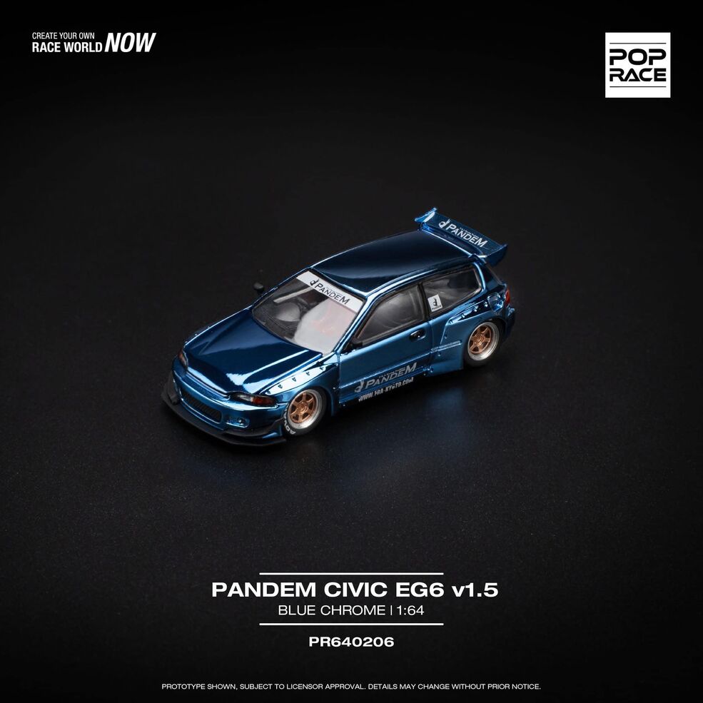 POP RACE HONDA CIVIC PANDEM EG6 Magic Chrome IDE Indonesia