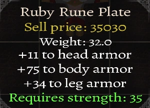 Ruby Rune Plate | Prophesy of Pendor 3 Wiki | Fandom