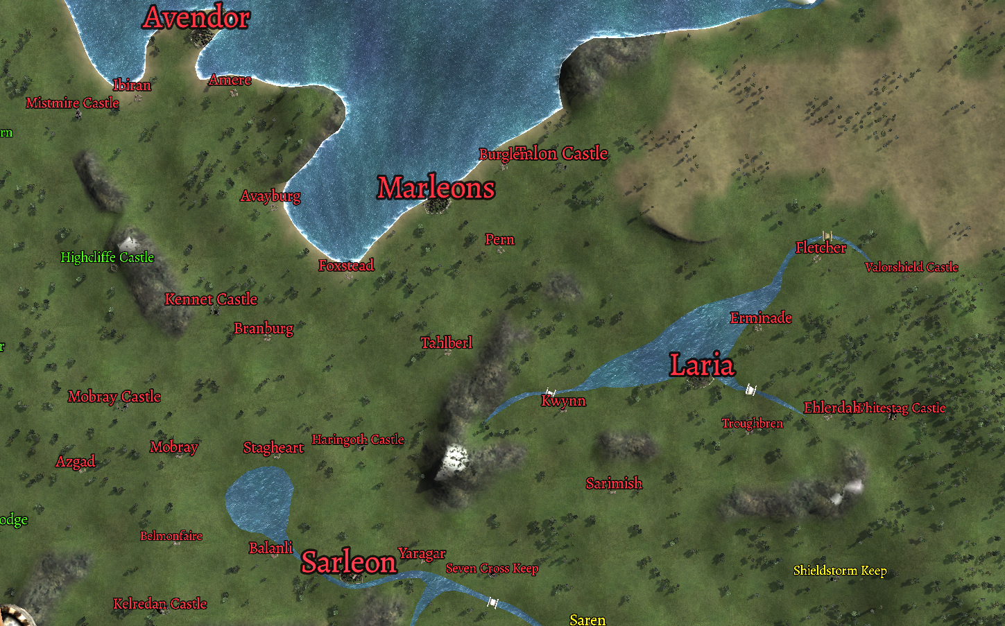prophesy of pendor map