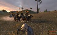 Empire Knights forming a welcoming party for the enemy