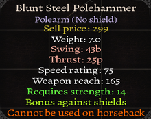 Blunt Steel Polehammer