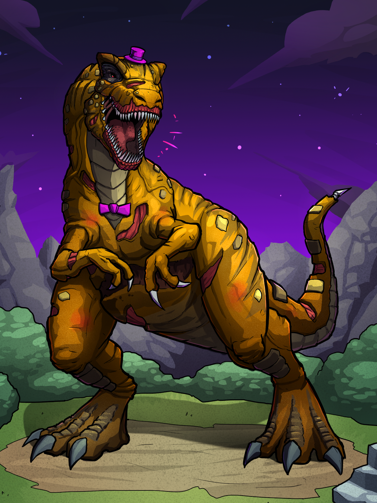 Nightmare Fredbear Dinosaur | PopCross Studios Wiki | Fandom