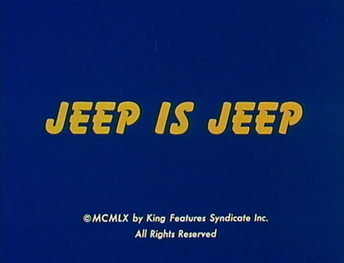 Jeep Is Jeep Popeye the Sailorpedia Fandom