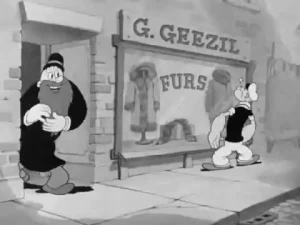 Geezil in Olive's Boithday Presink