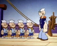 Popeye's nephews in The All New Popeye Hour
