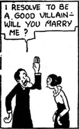Willie and Olive Oyl in Thimble Theatre