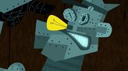 The Popeye-like robot from Samurai Jack
