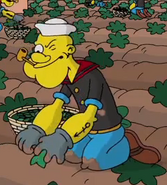 Popeye as he appeared in The Simpsons