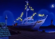 SS Lizzie at night