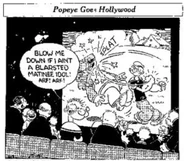 Popeye watching his own Fleischer cartoon