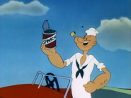 Popeye About To Eat Some Spinach