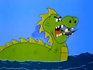 A sea monster from Popeye and Son