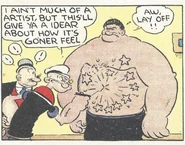 Popeye faces Bullo Oxheart in "Popeye Fights Bullo Oxheart"