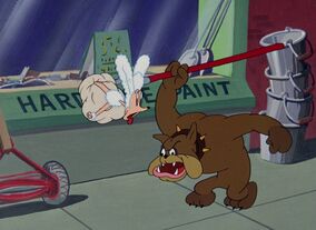 Evil Dog Beating Up Nice Dog From Popeye