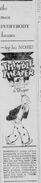A newspaper ad for Thimble Theatre (January 1929) featuring Ham