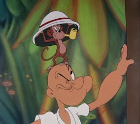 Popeye and Monkey Hat