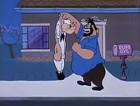 Brutus Picks Up Popeye