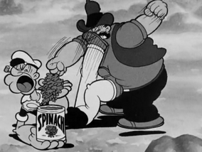 Popeye Eatinz His Spinach