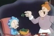 Baby Popeye and his mother in Lunch With a Punch