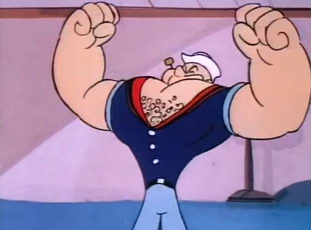 big arms cartoon characters