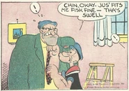 Tinearo meets Popeye in "Popeye fights against Tinearo"