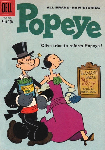 Popeye-Dell-No 54-Jul 1960 | Popeye the Sailorpedia | Fandom