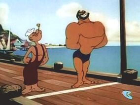 Popeye and Bluto in Swimmer Take All