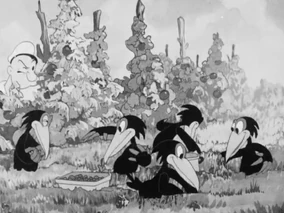 Popeye Watches the Crows