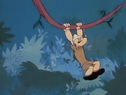 Popeye Swinging on Trees