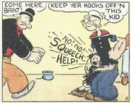 Popeye protects Mary Ann