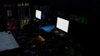 The room with the updated arcade machines and a air hockey table.