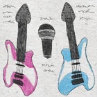 Sara and Saffron's Guitar Drawing