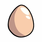 Egg (There are three, but all appeared identical)