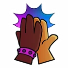 Squirrels High Five Sticker.