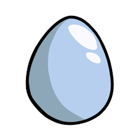 Blue Egg (There are three, but all appeared identical)