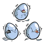 Blue Eggs Hatching (Ditto)