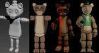The evolution of Popgoes' model (L-R: Beta, 2016, Reprinted, Evergreen)