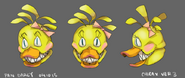 Chica X head concept (Detail).