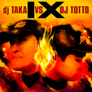 IX's pop'n rhythmin jacket, simply displaying the artist as dj TAKA VS DJ TOTTO.