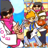 Nickey as he appears in DTO's FEVER Win animation in Pop'n Music Lapistoria.