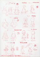 Pop'n Music Character Illustration Book 1-5-PnS Cover