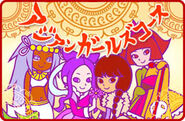 Kanoko along with Yululu, Nadi, and Taoxiang on the Asian Girls Course card illustration.