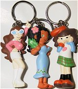 Keychains of Chamel, Olivia and Rie-chan