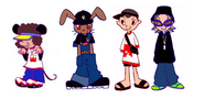 Concept art from the Pop'n Music 11 peace page.