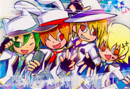 Pop'n card titled "Boys pop'n Love UNIT ★ M.T.K.I ★ ∞"