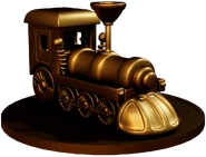 El tren de la Estación de Juegos como uno de los trofeos coleccionables.