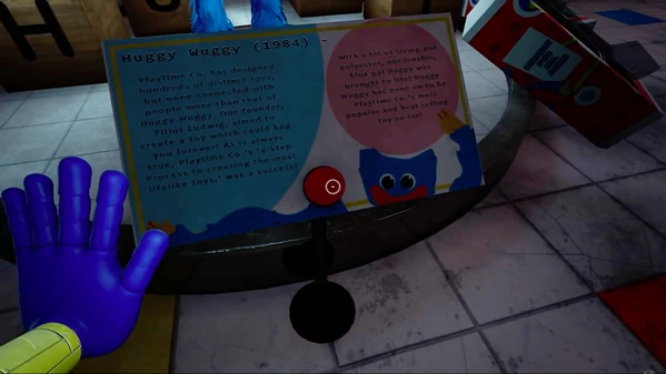 Introductory board explaining his origins.