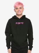 Poppy Distorted Rainbow Heart Hoodie ($53.90 USD)